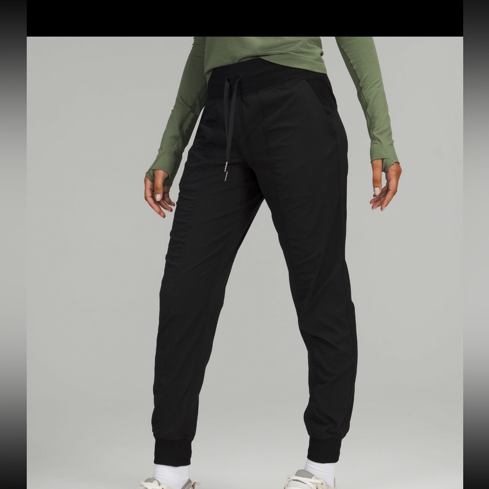 Black dance studio joggers